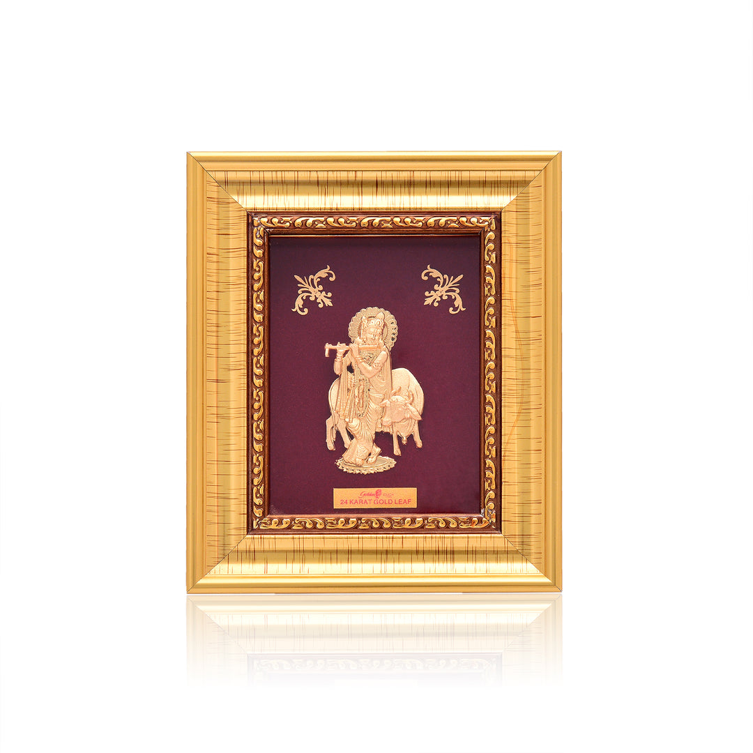 Shri Krishna 24kt Gold-Plated Frame