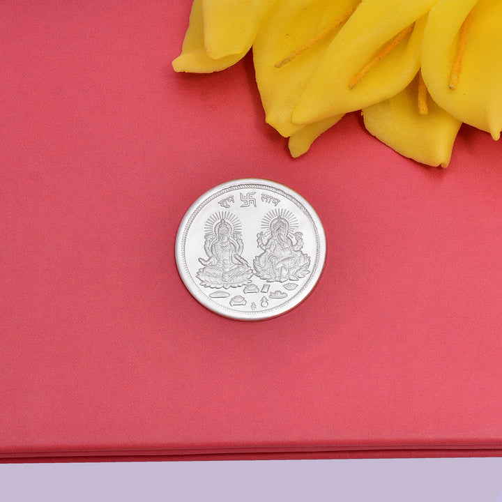 Lakshmi Ganesh 5 gm Silver Coin