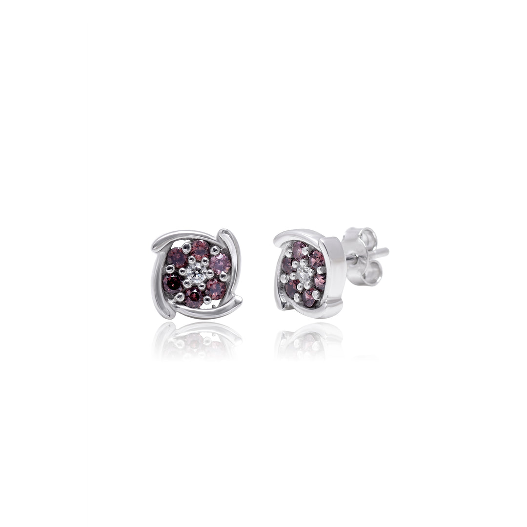 Cubic Zirconia Crystal Stud Earrings for Women