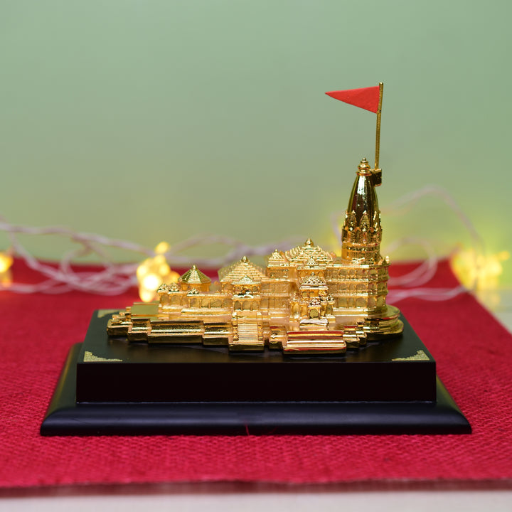 Ayodhya Model 24 k Gold Plated Ram Mandir Model for Home Temple