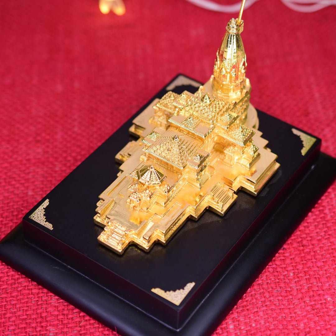 Ayodhya Model 24 k Gold Plated Ram Mandir Model for Home Temple