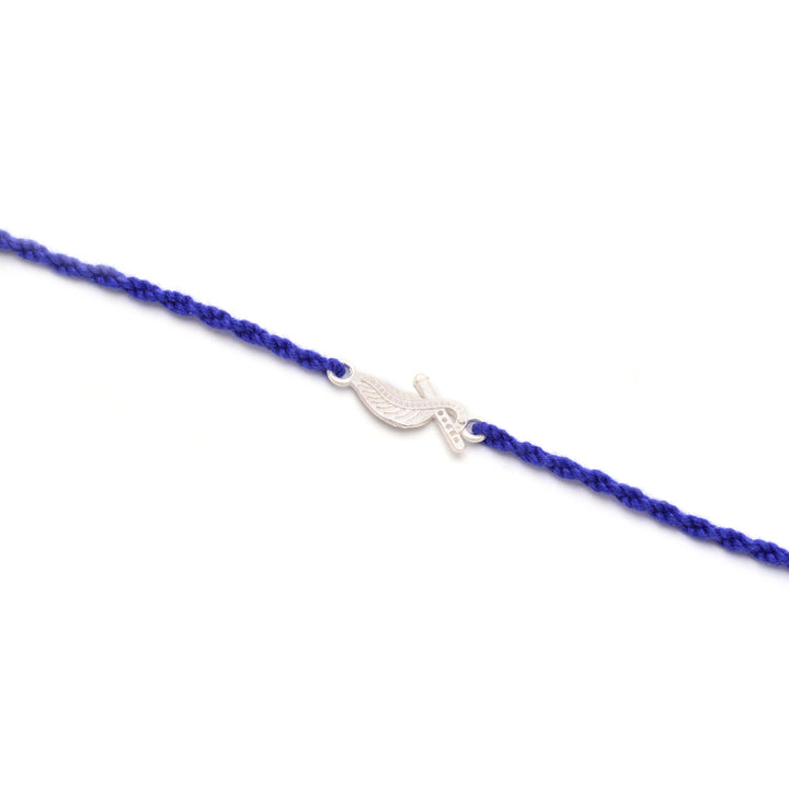 Divine Silver Krishna Ji Flute Rakhi