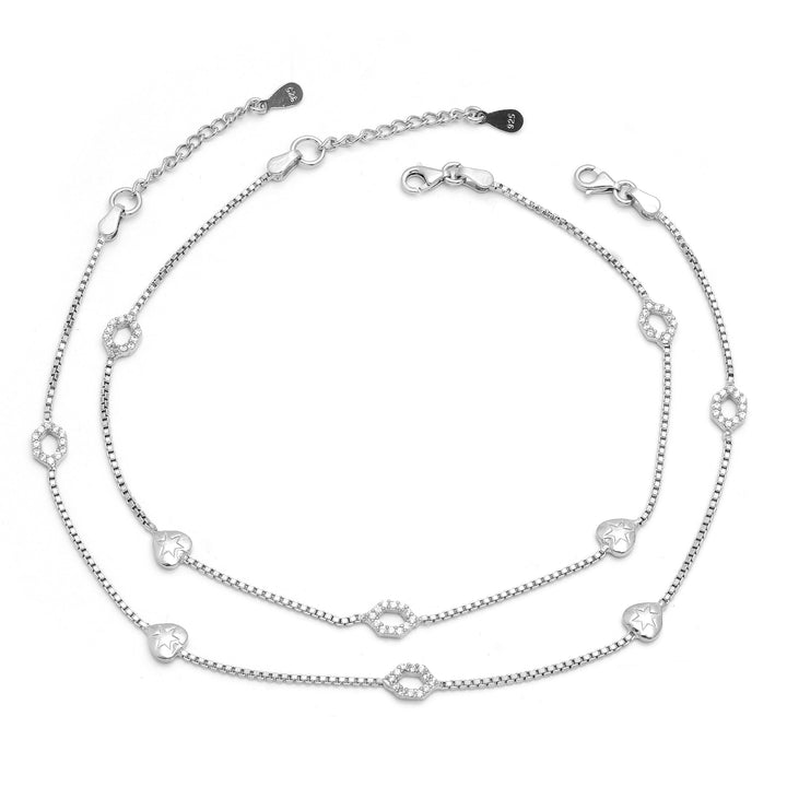 Pure 925 Silver Anklet for Women & Girls