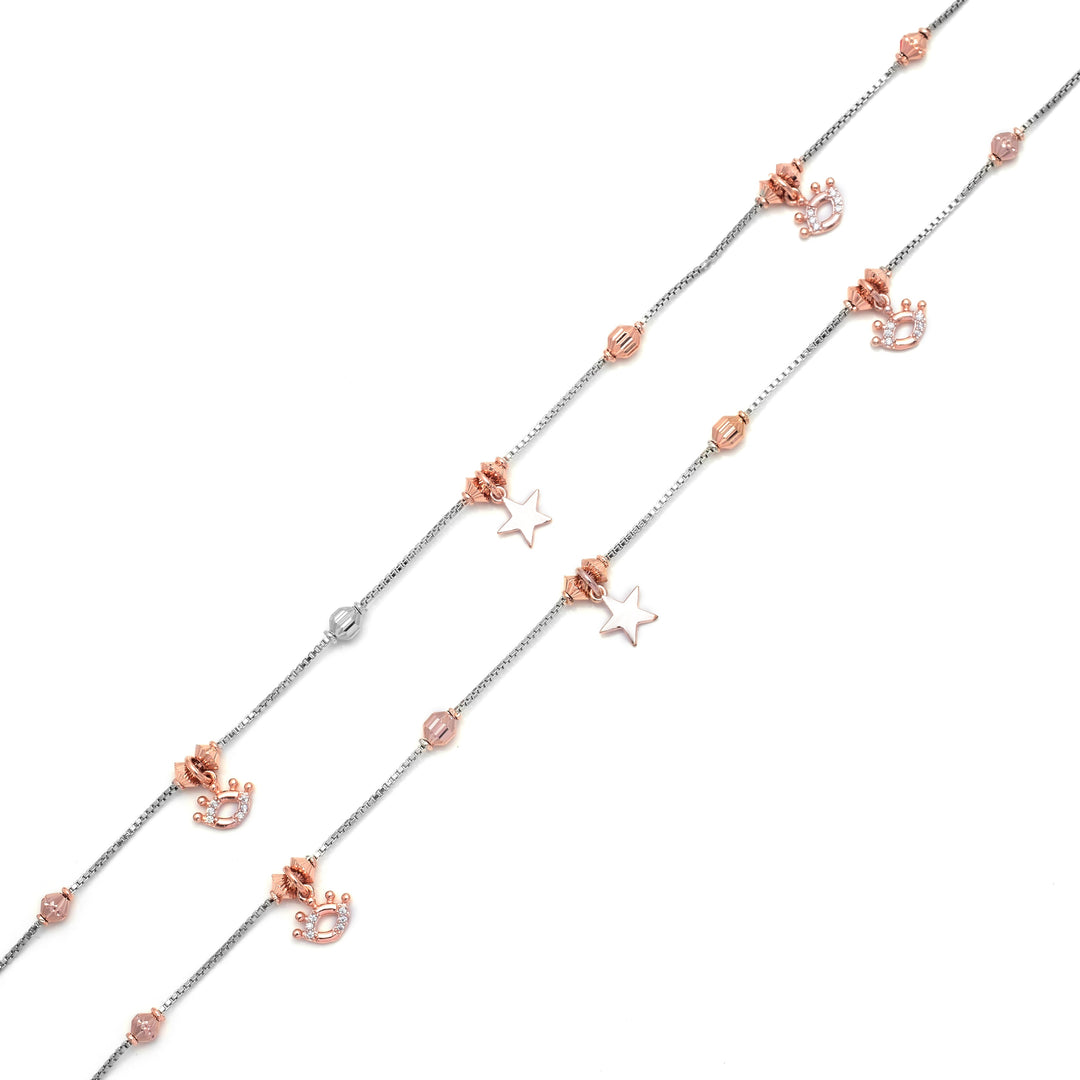 Rose Gold Star Anklet