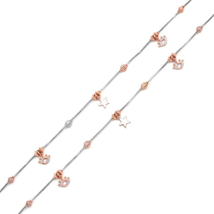 Rose Gold Star Anklet