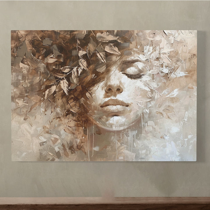 Beautifull Lady Face Canvas