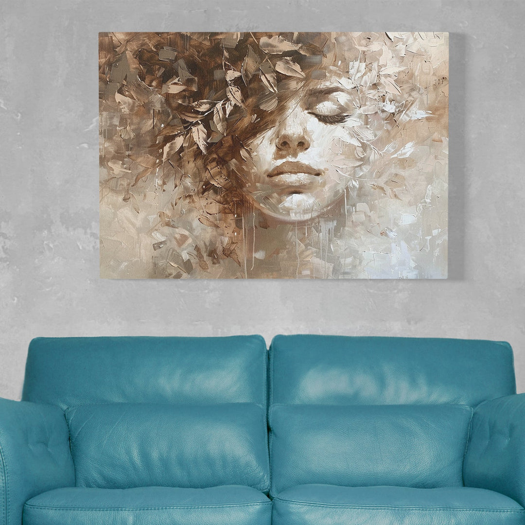 Beautifull Lady Face Canvas