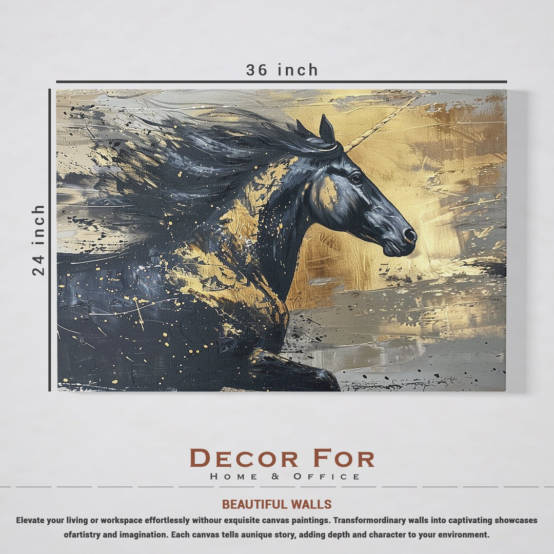 Runing Horse Canvas