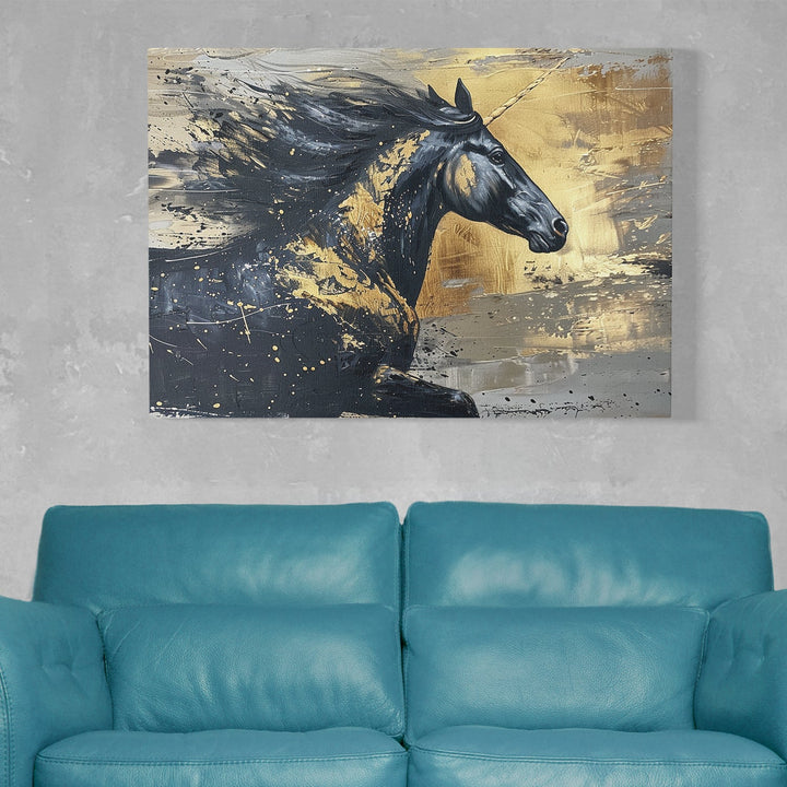 Runing Horse Canvas