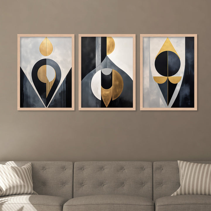 New Golden Design Wall Painting