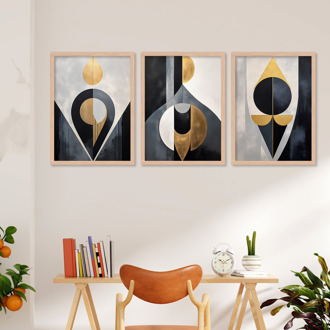 New Golden Design Wall Painting