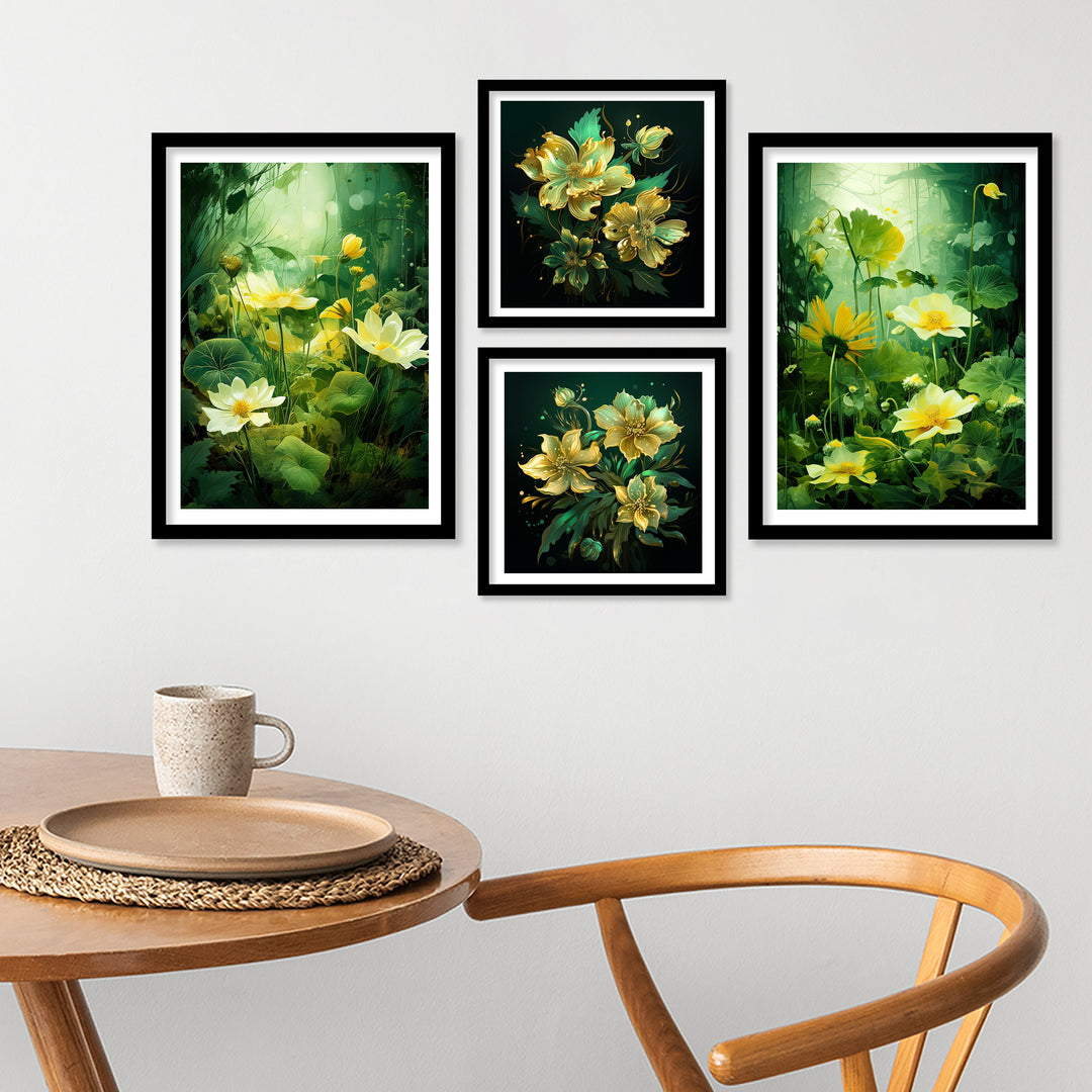 Amazing Green Colour Flower Art