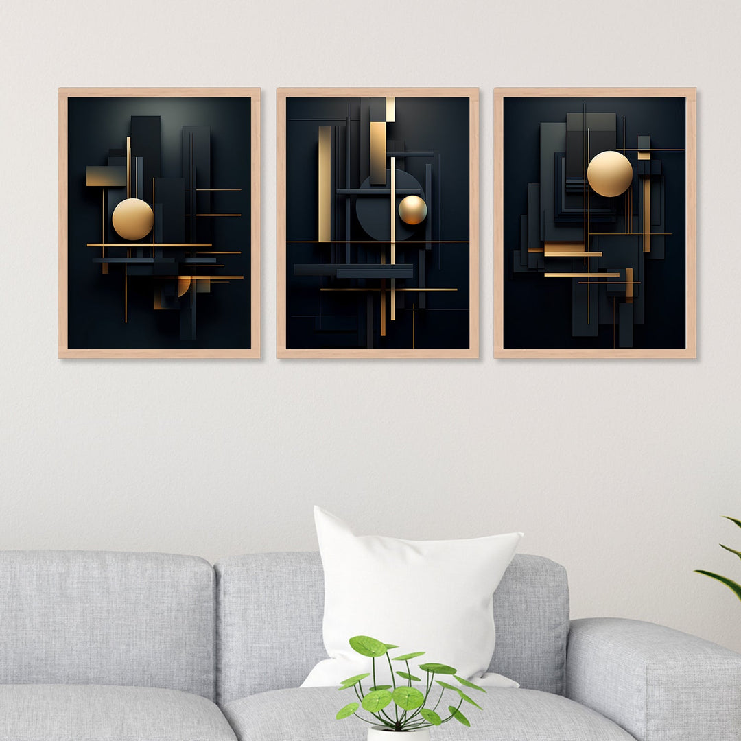 New Golden Shapes Art