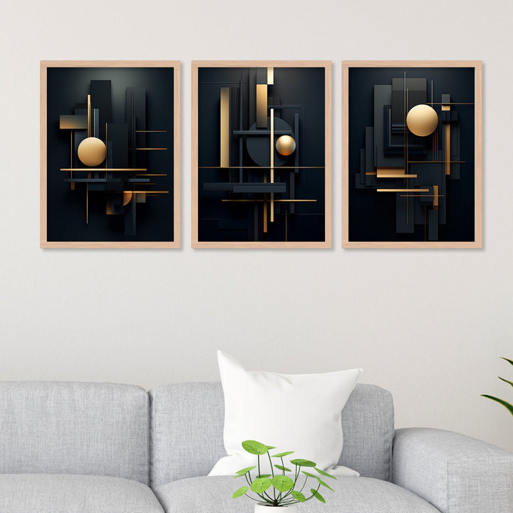 New Golden Shapes Art