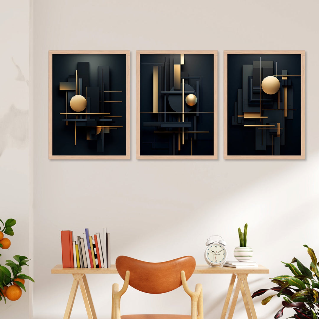 New Golden Shapes Art