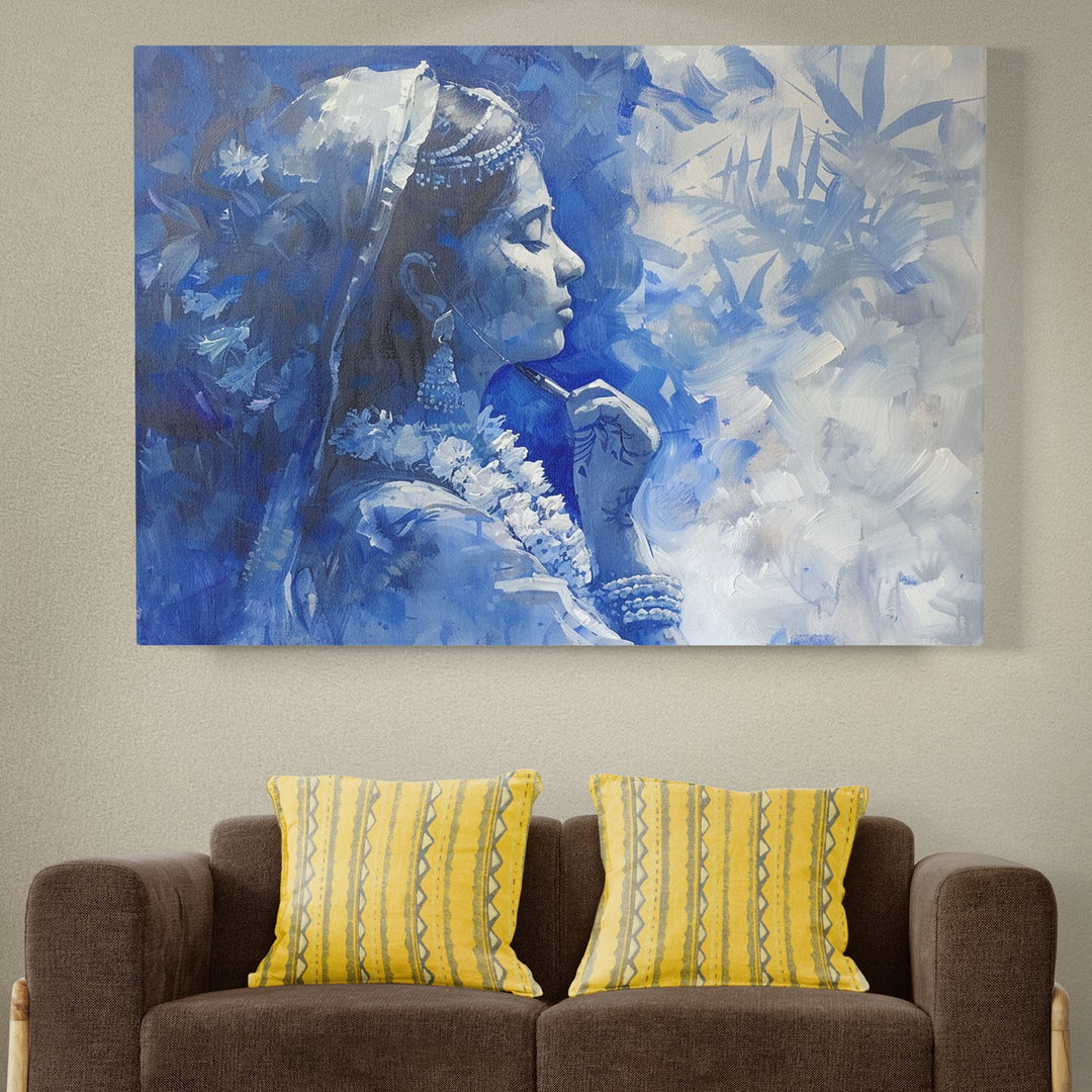 Sky Blue Colour Canvas