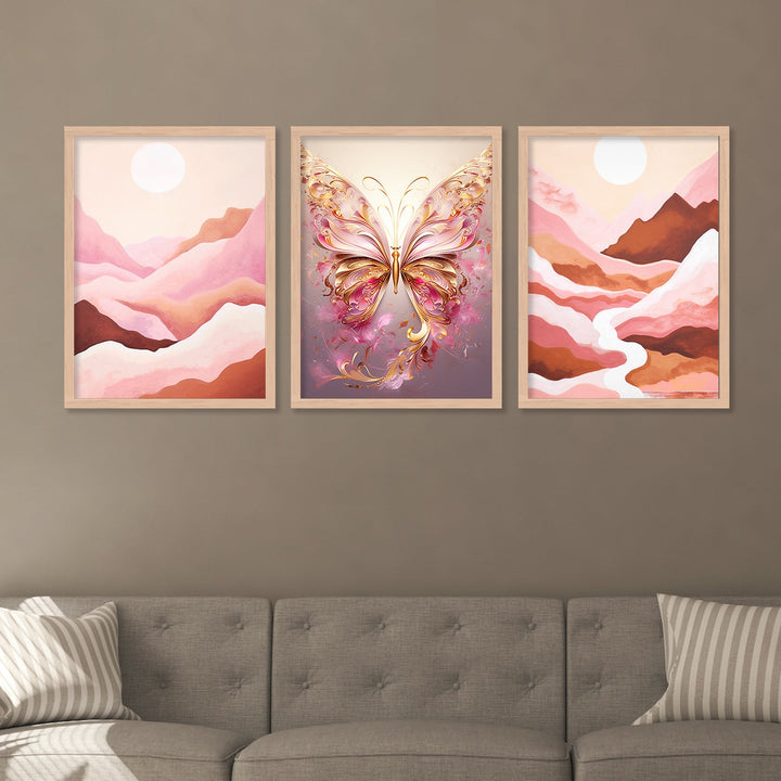 Golden Butterfly Wall Art