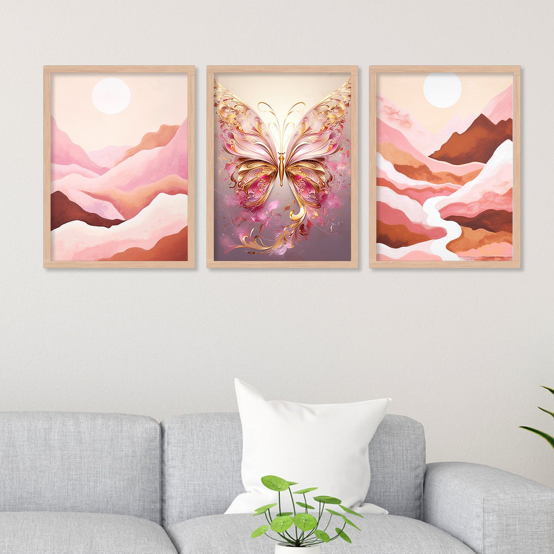 Golden Butterfly Wall Art