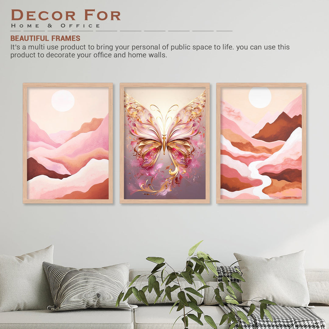 Golden Butterfly Wall Art