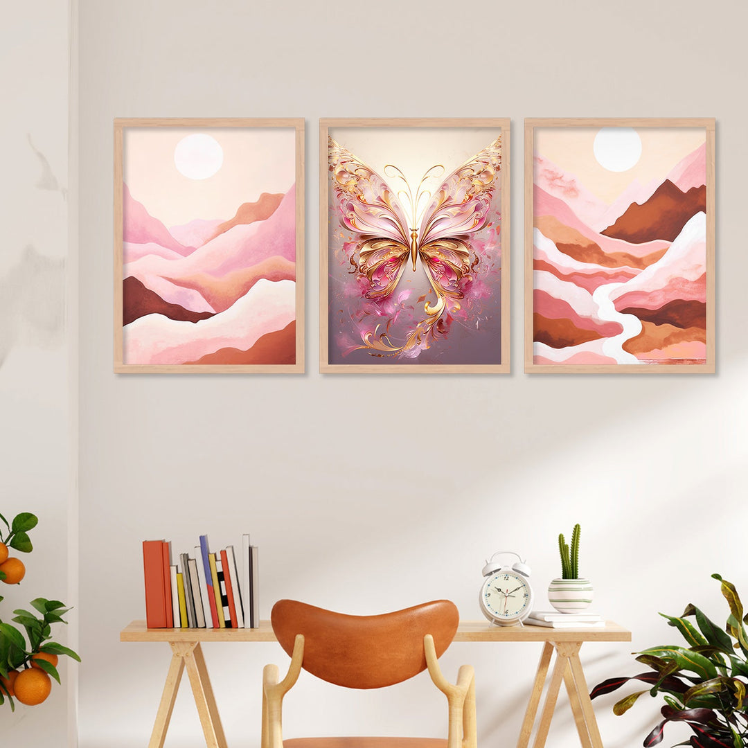 Golden Butterfly Wall Art