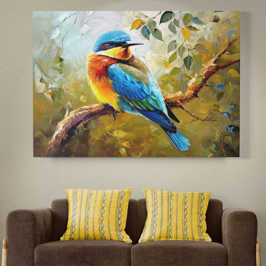 Bird Sit On The Branch Canvas