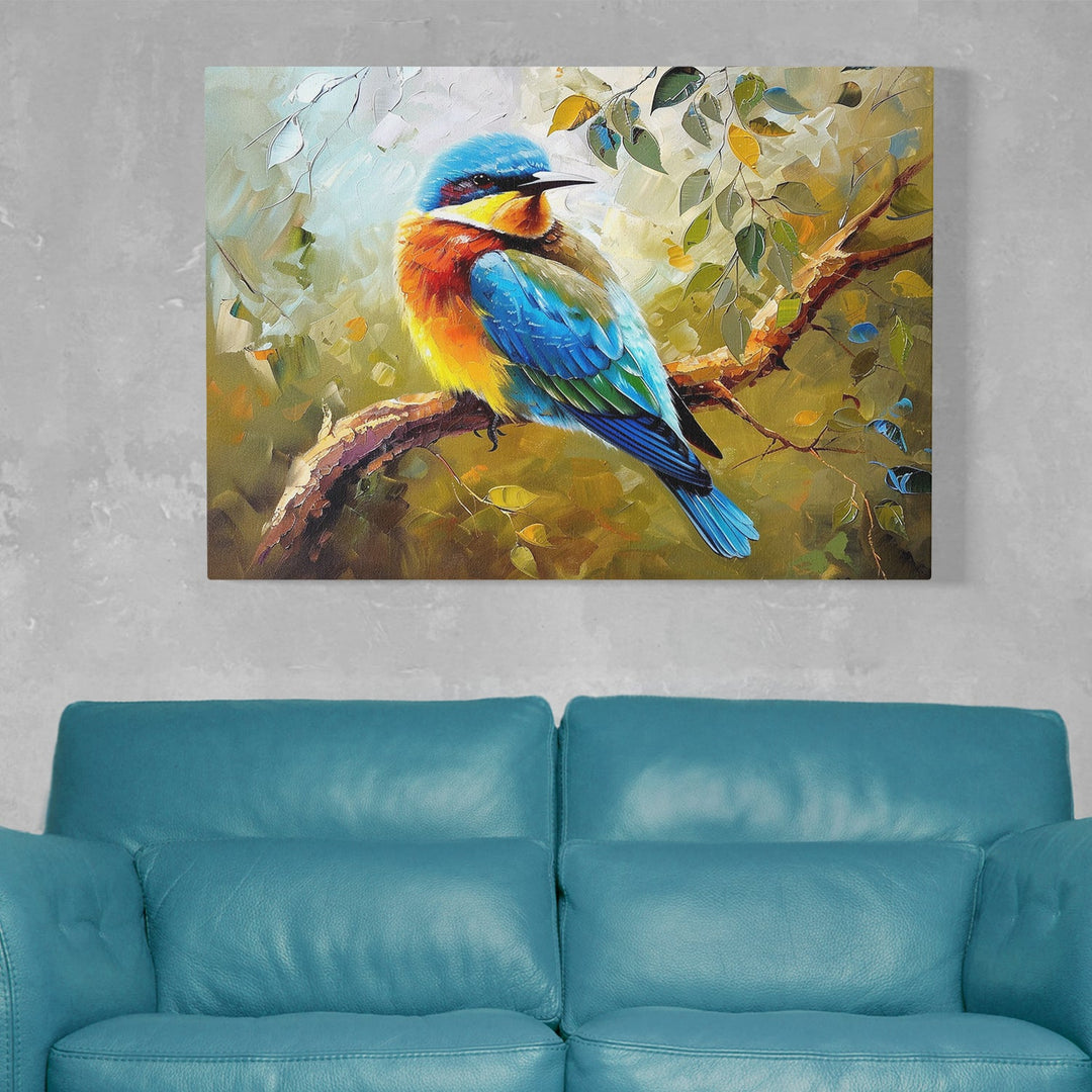 Bird Sit On The Branch Canvas