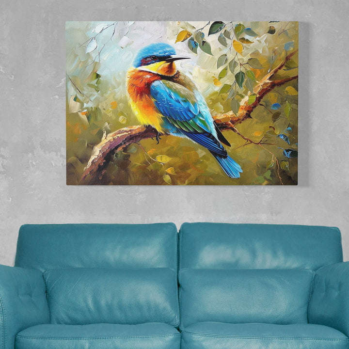 Bird Sit On The Branch Canvas