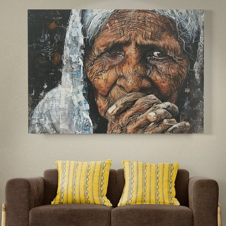 Old Woman Canvas