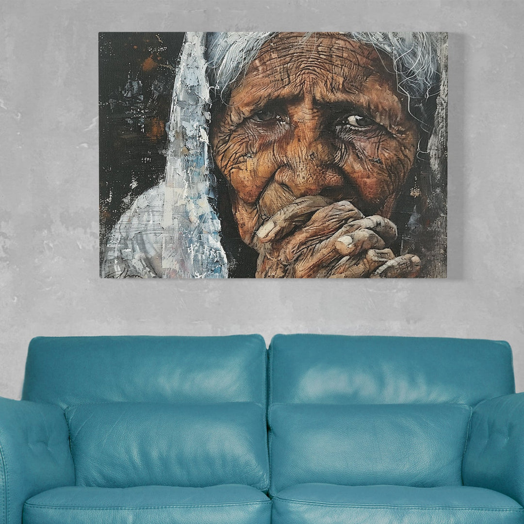 Old Woman Canvas