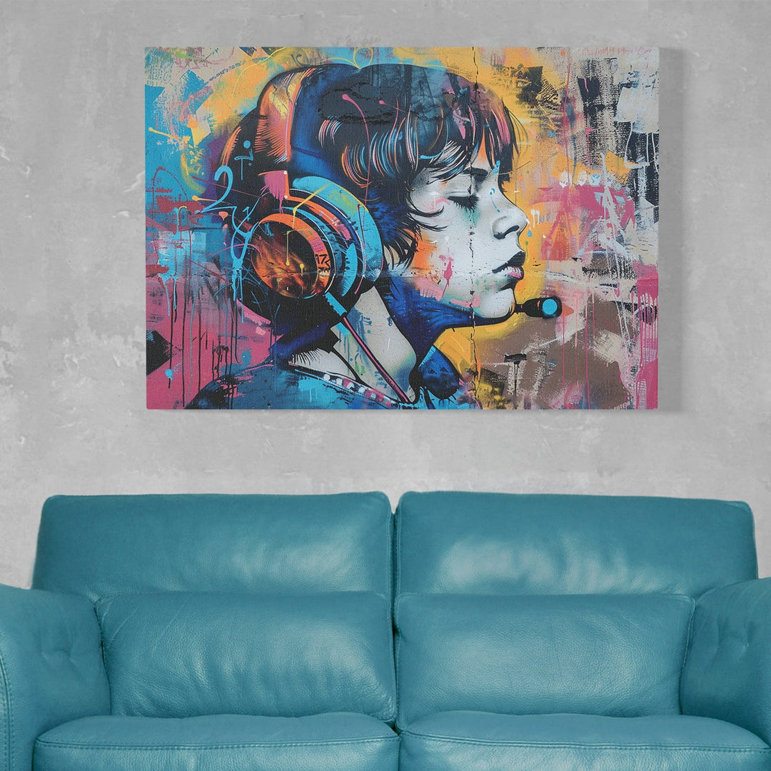 Musical Boy Canvas