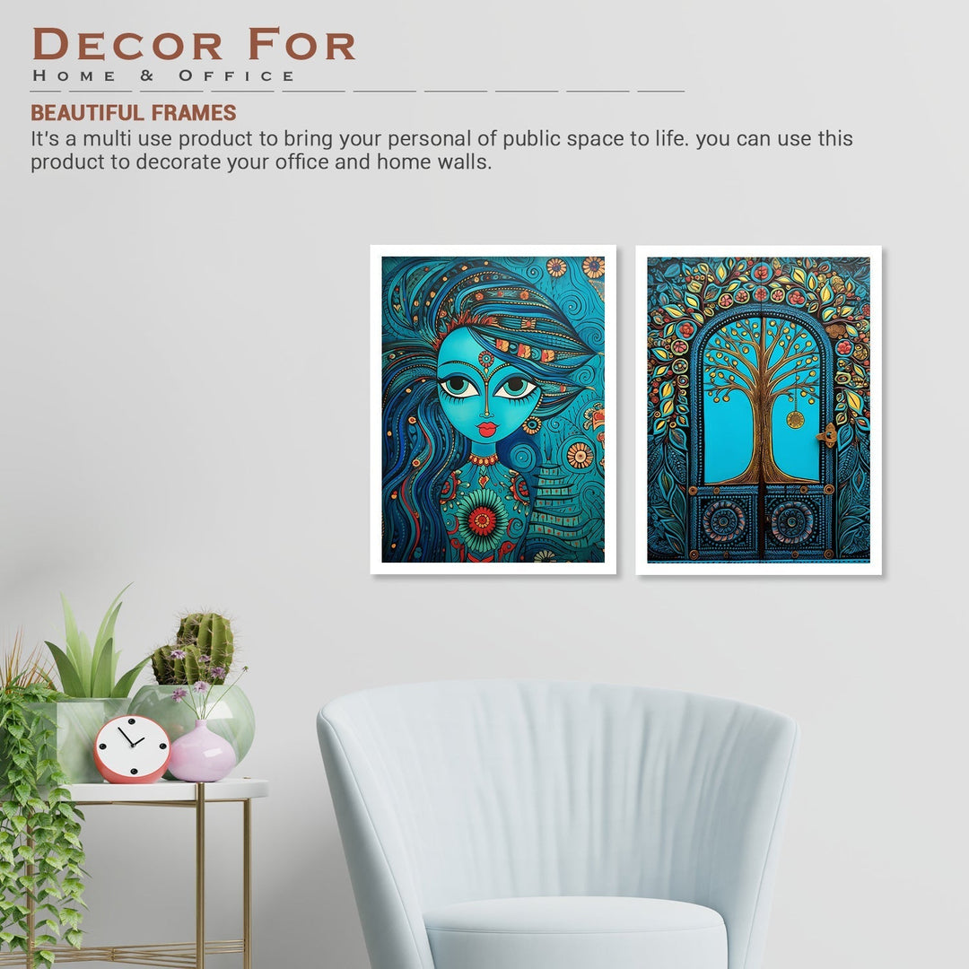 Flower Tree Wall Painting